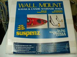 WALL MOUNT KAYAK AND CANOE STORAGE RACK SUSPENZ  