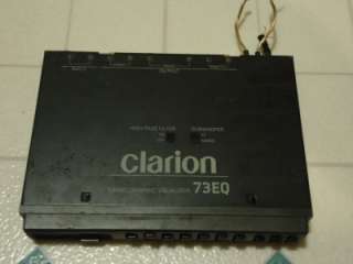 Clarion 73EQ 7 Band Graphic Car Audio Equalizer   Vintage  