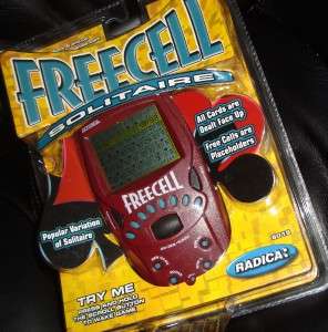 New RADICA FREECELL SOLITAIRE handheld electronic GAME Brand NEW 
