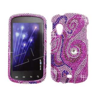   Stratosphere i405 Diamond Bling Case Cover  Pink Swirl 117 Crystal