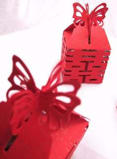 ASIA CHINESE WEDDING GIFT FAVOR LOVE DIY RED CANDY BOX  