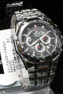 Casio Watch Edifice Black Steel EF 540D 1A  