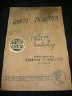 1958 CAT CATERPILLAR DW21 TRACTOR Parts Manual Book 8W