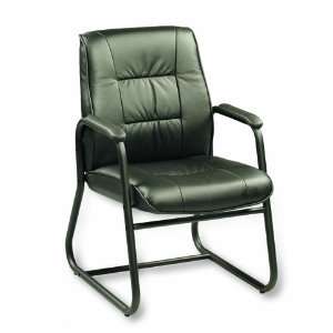  Eurotech Seating Ace Guest Chair, Black Leather