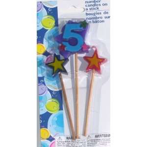  Number Birthday Cake Candles / Toppers / Decorations / Kit 