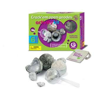 Activity Kit Crackem Open Geodes NEW Great for Kids  