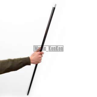 Black Appearing Cane Wand Stage Magic Trick Plastic 80cm Silk to Stick 