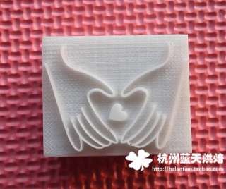   Handmade Soap Resin Stamp Seal Soap Mold Mould HANDS 4.5X4CM  