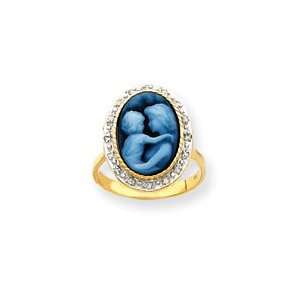    14k Everlasting Love Diamonds Cameo Ring   JewelryWeb Jewelry
