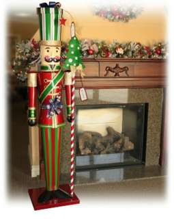   SIZE OVER 6 TALL CHRISTMAS HOLIDAY METAL TOY SOLDIER NUTCRACKER DECOR
