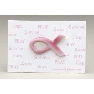   Pack of 12 Pink Ribbon Breast Cancer Awareness Pin 1