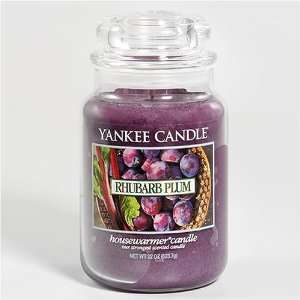  Yankee Candle   Rhubarb Plum 22 oz    RARE 