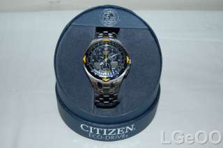 Citizen Mens JR3080 51L Eco Drive SKYHAWK Blue Angels Watch AS IS 