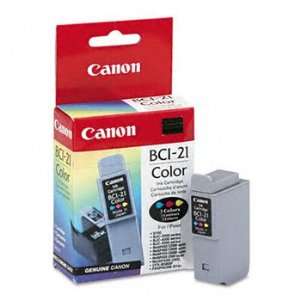  Canon® BCI21 (BCI 21) Ink Tank, 200 Page Yield, Tri Color 