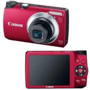  Selected PShot A3300IS 16 MP 5X Red By Canon Cameras Electronics