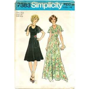  Simplicity 7383 Sewing Pattern Misses Dress Size 18 1/2 