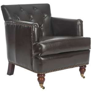 Gramercy Colin Bi Cast Leather Armchair Club Chair Dark Brown  