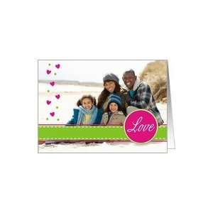  Love Stitch Ribbon Valentine   Photo Card Card Health 