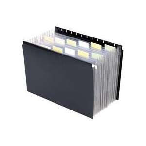 x9 1/4, Black   Sold as 1 EA   Hanging expanding file fits in a desk 