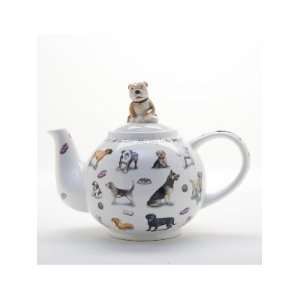  Ceramic Teapot 2 cup Paul Cardew Dogs Design Kitchen 