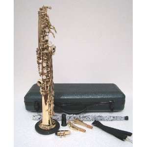   SOPRANO SAXOPHONE WITH CARRYING CASE + ACCESSORIES Musical