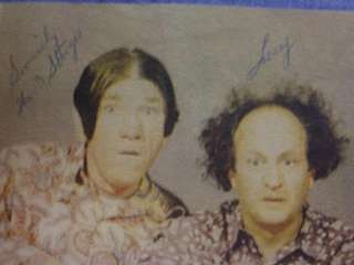 1947 3 STOOGES Larry Fine in person autograph  
