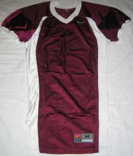 College Authentic Football Jersey Med Burg/Wht Pro Cut  