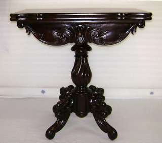 Superbly carved Victorian style mahogany console table  