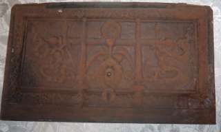 ANTIQUE FIREPLACE SUMMER COVER TIN VICTORIAN  