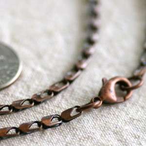 Antique Copper Plated Blank Necklace Chain cn168 PICK  