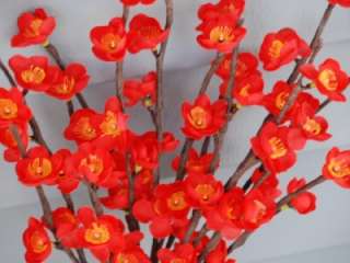 NEW Lighted Floral Red Flower Pre Lit Battery 40in  