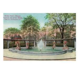 Chicago, Illinois, Wicker Park View of the Fountain and Arbor Robey 