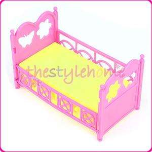 Bed Furniture Baby Doll Crib For Barbies Sister Kelly  