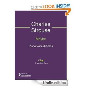 Maybe Sheet Music (Piano/Vocal/Chords) Charles Strouse  