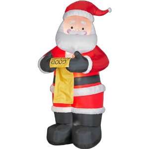   Santa Claus 7 Ft. Christmas List Airblown Inflatable 