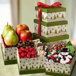 Summit Christmas Fruit Gift Tower  Grocery & Gourmet Food