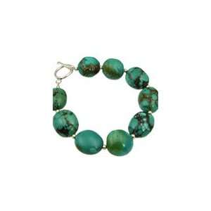  Green Turquoise Chunky Beaded Bracelet 