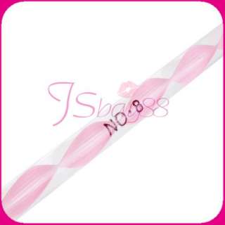 Two way Acrylic Nail Art Pen Brush Cuticle Pusher Pink  