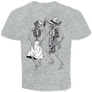 Dancing Skeleton bones skull cool Funny T shirt S 2X  
