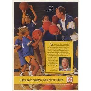 1990 Steve Fisher Head Coach Basketball University of Michigan Boys 