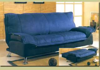 Futon Sofa Bed Black Blue Cover Daybed Couch Bedroom  
