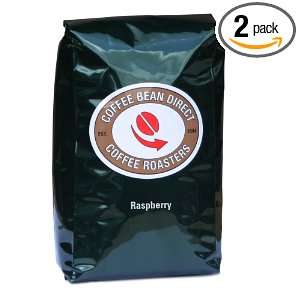 Coffee Bean Direct Raspberry Flavored Loose Leaf Tea, 2 Pound Bags 
