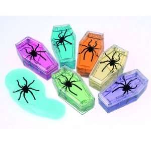  Coffin Shape Slime with Spiders Asst. (1 count 