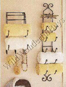 wrought iron towel rack is the perfect addition to your bath. Towel 