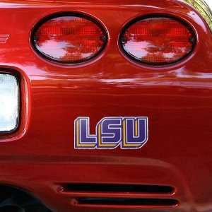 NCAA LSU Tigers Purple Wordmark Car Decal Sports 