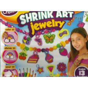  ART JEWELRY INCLUDED (8 PRE PRINTED SHRINK ART SHEETS; 6 COLORED 