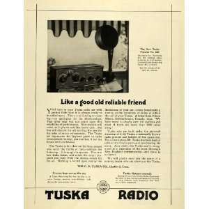  1923 Ad Tuska Radio Hartford Armstrong Communication Radio 