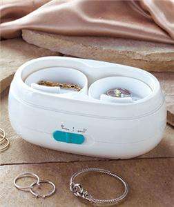 ULTRASONIC JEWELRY CLEANER ALSO CLEANS GLASSES DENTURES  