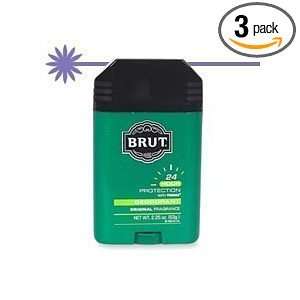 BRUT DEODORANT OVAL SOLID 2.25 OZ. 24 HR PROTECTION W/ TRIMAX 