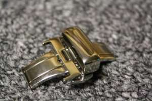 22mm Stainless Steel Pushbutton Deployment Clasp Buckle  